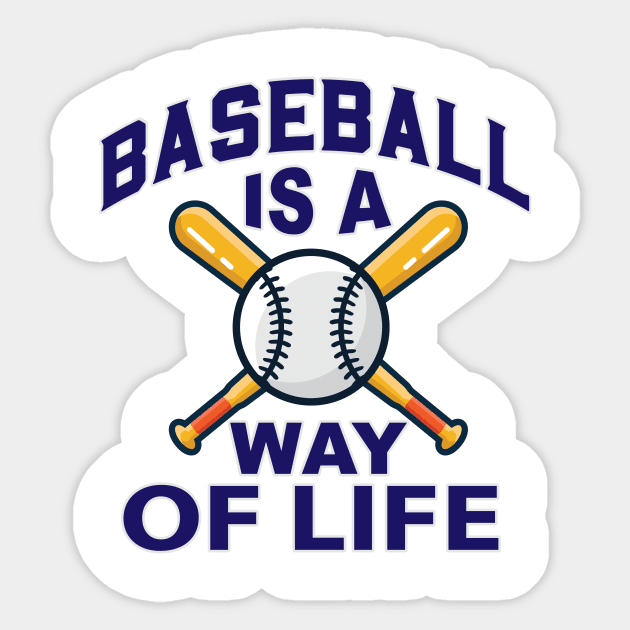 Baseball Is A Way Of Life Sticker by VBleshka